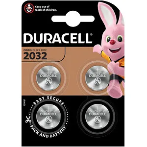 Duracell CR2032 Knopfzellen (4 Stück) - Hochleistungs Lithium-Batterien mit bis zu 70% längerer Lebensdauer, kindersicher und ideal für Autoschlüssel & Fitnessgeräte