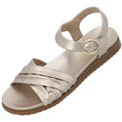 Palado Ovuh Riemchensandale goldfarben 40 EU - Wanderschuhe mit elegantem goldfarbenen Design, ideal für stilvolle Sommerausflüge und komfortables Tragen dank des Keilabsatzes.