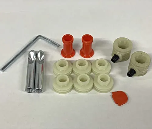 Universal Verdeckte Befestigung SET 12 teilig für Wand Hänge WC & Wand Bidet - Bidets - Verdeckte Spezial Befestigung für Wand Hänge WC und Bidet, 12-teiliges Set aus robustem Kunststoff für eine saubere und unsichtbare Installation.