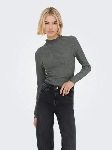 ONLY Langarmshirt ONLEMMA L/S HIGH NECK TOP Materialmix