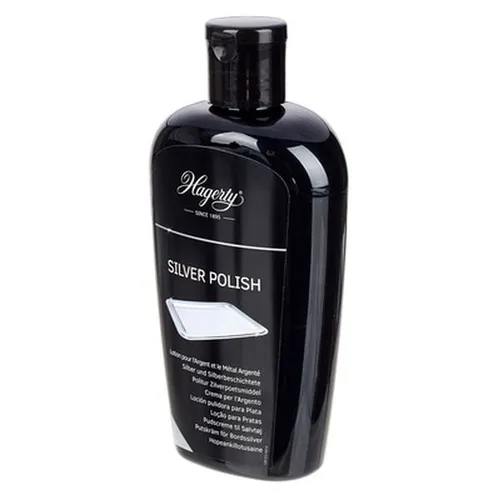 Hagerty Silver Polish 250 ml - Reinigungsmittel für Silber, mit hochaktiver Reinigungslotion und Anlaufschutz, entfernt mühelos Oxidationen und runderneuert matte Silberoberflächen.