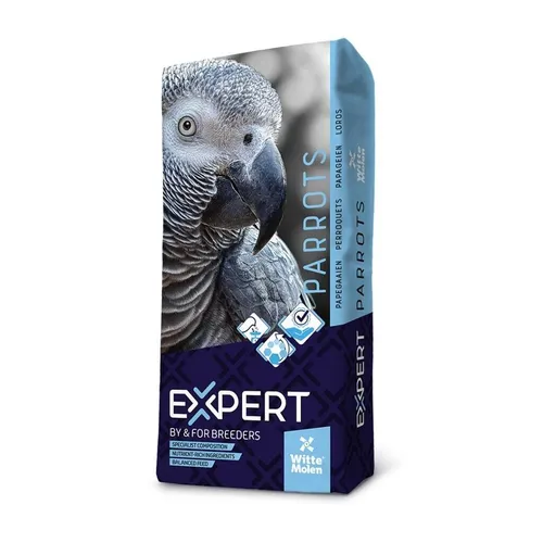 Witte Molen Expert Papageienfutter N 15 kg Alleinfutter für Papageien mit Nüssen