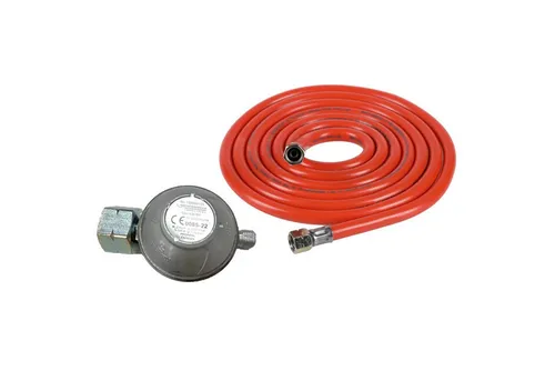 ROTHENBERGER Gasdruckregler Set 300 mbar mit Niederdruckschlauch 3 m - Praktisches Set für sicheres Löten und Schweißen. Enthält einen Gasdruckregler und einen 3 m langen Niederdruckschlauch für vielseitige Anwendungen.