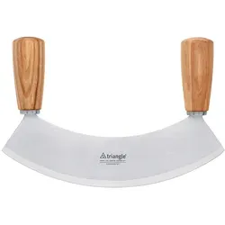 triangle 86 231 23 04_E Wiegemesser 23 cm – Professionelles Kräutermesser und Pizzamesser