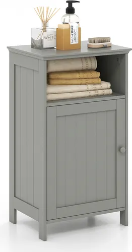 COSTWAY Badezimmerschrank mit verstellbarem Regalbrett