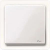 Wippe für Wechselschalter, Kreuzschalter und Taster, Schutzart IP 44, glänzend weiß (glänzend), Retail