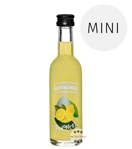 Bertagnolli Limoncel Likör / 28 % Vol. / 0,05 Liter-Flasche