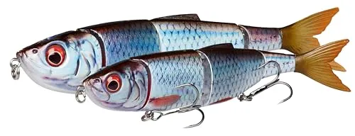 Savage Gear 4Play V2 Swim N Jerk - 3D gescannter Heringsschwimmköder für Raubfischangler, realistische Aktion, Stop & Go Techniken, ideal für Hecht, Barsch & mehr | Slow Sink Plötze 16,5 cm