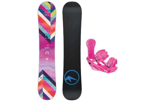 TRANS Snowboard Trans Damen Snowboard Set LTD 139 cm Multicolor + Pipe M Bindung