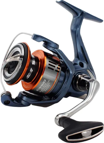 SHIMANO Nasci FD, C3000FD, Beidhändig, Spinning Angelrolle, Frontbremse, NASC3000FD