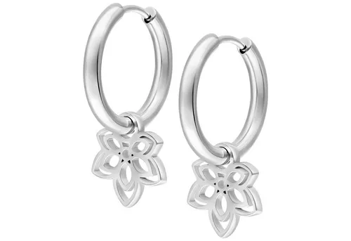 Wildcat Paar Ohrhänger Little Flower Hoops, wasserfest, langlebig, hautverträglich