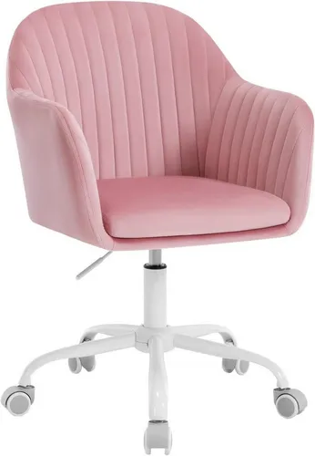 Woltu Schreibtischstuhl Rosa, höhenverstellbar und drehbar in pink von WOLTU