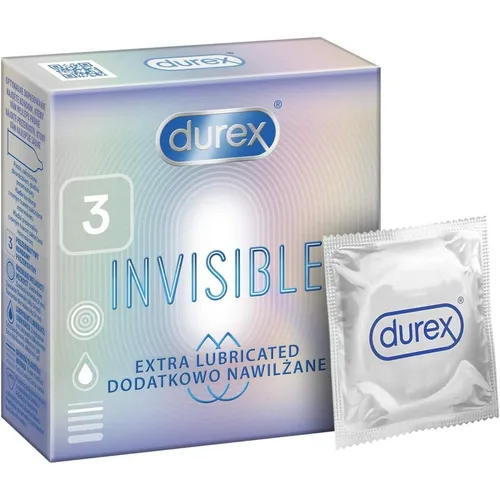 Stück Durex Invisible Kondome Extra Dünn Extra Gleitmittel für intensives Sex 3