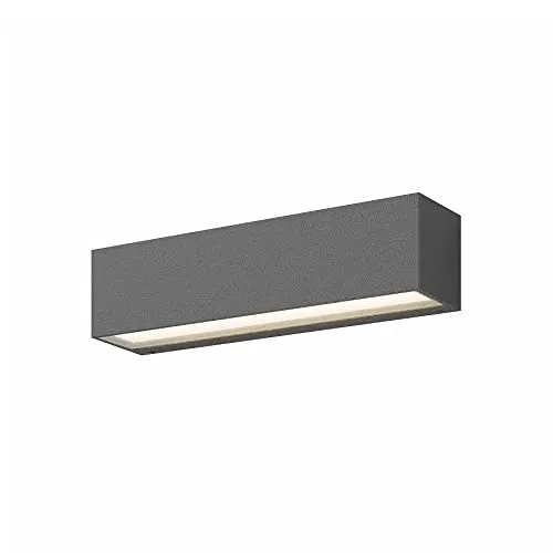 Lucande LED Wandlampe außen grafitgrau - Wetterfeste Wandleuchte IP65 aus hochwertigem Aluminium und Glas, sorgt für ein faszinierendes Lichtspiel mit Up- and Downlight Effekten – ideal für jeden Außenbereich.