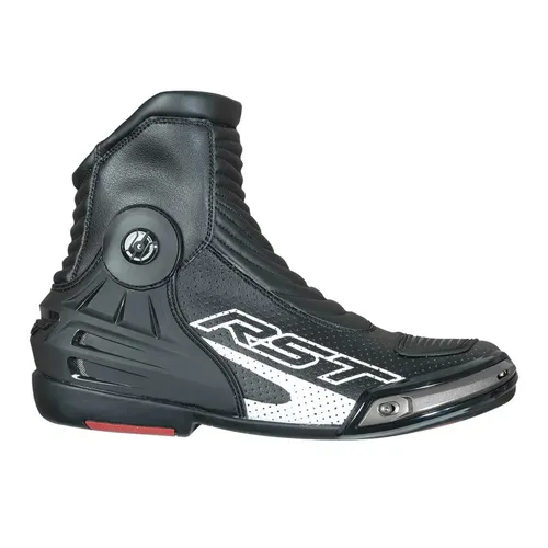 RST Tractech Evo III Motorradschuhe, perforierte Motorradstiefel in Schwarz, Größe 42 EU - Motorradstiefel mit perforiertem Design für optimale Belüftung, ideal für sportliche Fahrer. Sicherheitsklasse EN 13634 sorgt für Schutz bei jeder Fahrt.