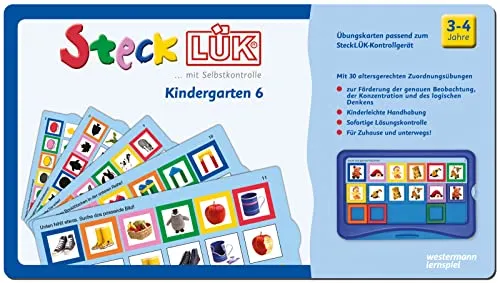 SteckLÜK: Kindergarten 6 für Kinder von 3-4 Jahren (blau) - Förderbuch für kreative Lernspiele, ideal zur spielerischen Unterstützung der frühkindlichen Entwicklung.