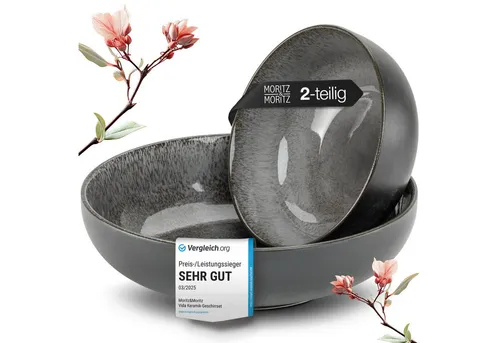 Moritz & Moritz Servierschale VIDA 2tlg anthrazit in grau von Moritz & Moritz