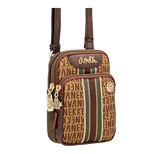 Anekke 35673-907 Mini Umhängetasche mit Fronttasche Urban - 100% PU, bunt, Talla única