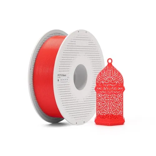 Bambu Lab PETG Basic Filament 1kg Rot - Das Bambu Lab PETG Basic Filament bietet eine robuste und flexible Lösung für 3D-Druckprojekte. Hohe Temperaturbeständigkeit und einfache Verarbeitung machen es ideal für funktionale Anwendungen und präzise Druckergebnisse.