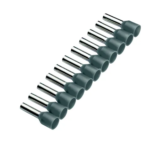 Cimco 187501 Aderendhülse 0.75 mm² Teilisoliert Grau – 500er Multipack - Aderend- & Isolierhülsen, langlebige teilisolierte Aderendhülsen für sichere elektrische Verbindungen, ideal für professionelle Anwendungen.