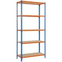 PROREGAL® Schwerlastregal Muli 180x80x30cm - Robustes Schwerlastregal mit 150kg Fachlast pro Ebene, ideal für Werkstatt und Lager. Schneller Aufbau in nur 10-15 Minuten ohne Wandmontage!