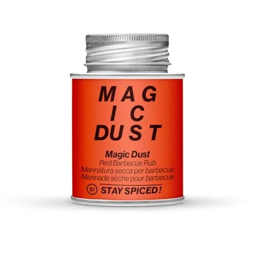 Magic Dust von STAY SPICED ! Hochwertiges BBQ Grillgewürz I Magisch verpackt in 170 ml Weißblechdose