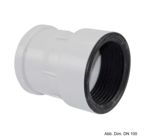 Dallmer HT/SML-Rohrverbinder DN 70 x DN 70 - Spülkastenzubehör für zuverlässige Verbindung, ideal für Sanitärinstallationen und hohe Druckbeständigkeit.