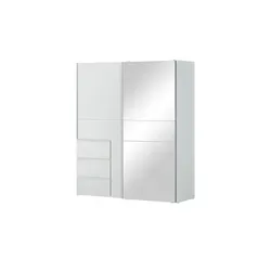 Schwebetürenschrank Widnes, weiß, 170x200 cm