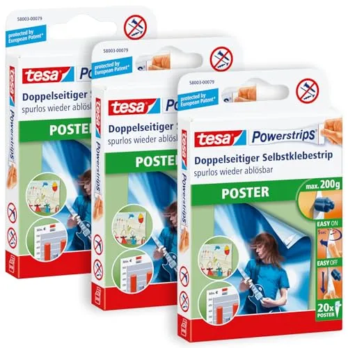 tesa Powerstrips POSTER im 3er Pack von tesa