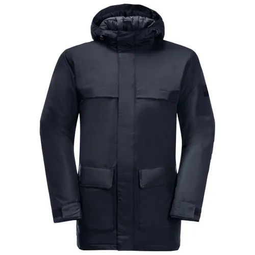 Jack Wolfskin Herren Winter Storage M Parka - Wasserdichter Wetterschutz - Funktionsjacken: Atmungsaktiver Parka aus recycelten Materialien, wind- und wasserdicht, mit Kapuze und Bluesign-Zertifizierung für nachhaltigen Schutz.