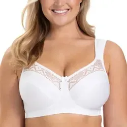 Miss Mary Breeze Soft Bra BH Weiß D 85 Damen - Funktionsunterwäsche – Bügelloser BH für maximalen Komfort, aus atmungsaktiven, nachhaltigen Materialien gefertigt, ideal für den ganzen Tag.