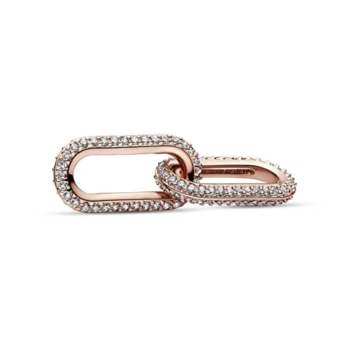 PANDORA ME Pavé Doppelter Styling-Link in rosegold von Pandora
