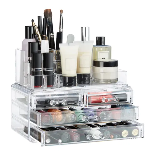 Make up organizer Schmink Aufbewahrung 12 Fächer 1,2 kg Make Up Halter stapelbar