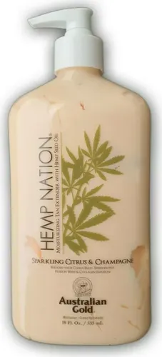 Australian Gold Hemp Nation - Sparkling Citrus & Champagne 535ml - Après-Sun Hautpflege mit feuchtigkeitsspendendem Hanfextrakt für erfrischte und regenerierte Haut nach dem Sonnenbad.