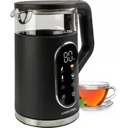 Wasserkocher Temperaturregelung Digital Schwarz 1,7L 3000W 40-100° - Schwarz