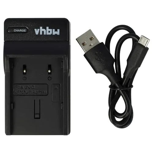 vhbw USB Ladegerät kompatibel mit JVC BN-VF733U Kamera Camcorder/Akku