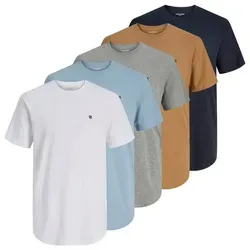 Jack & Jones Rundhalsshirt JPRBLABRODY TEE SS CREW NECK 5PK MP (Packung, 5-tlg) Baumwolle, regular fit