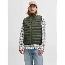 JACK & JONES Herren Weste - Stilvolle Outdoor-Weste - Wander- & Outdoor-Westen für Herren mit Regular Fit und Stehkragen, ideal für Outdoor-Aktivitäten und umweltfreundlich aus 50% recyceltem Nylon gefertigt.