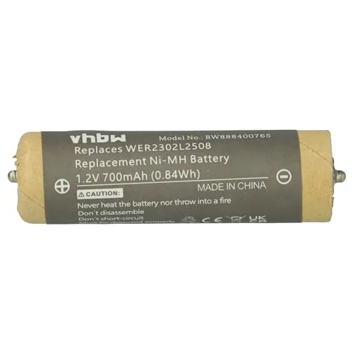 vhbw Akku kompatibel mit Panasonic ER230, ER2301, ER2302 Rasierer (700 mAh, 1,2 V, NiMH)
