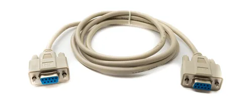 SYSTEM-S D Sub Kabel 150 cm 9 Pin Buchse zu Buchse RS232 DB9 in Grau
