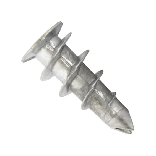 PARCO Gipskartondübel Jet-Plug – 100 Stück - Dübel für Gipskartonplatten, einfach zu montieren ohne Setzwerkzeug, ideal für Bilder und leichte Dekorationen. Schnelle Befestigung mit Zinklegierung für hohe Stabilität.