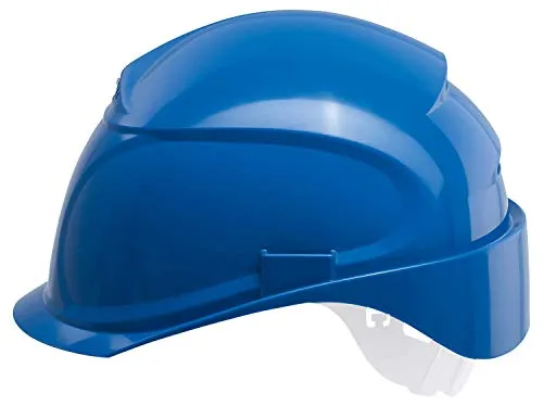Uvex Airwing B-S Schutzhelm - Belüfteter Arbeitshelm für die Baustelle - Blau Blau