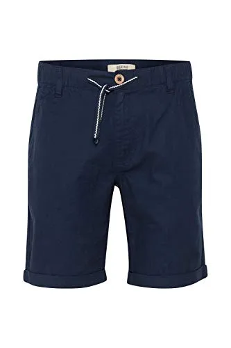 Blend BHLenno Herren Leinenshorts - Stylische Bermuda mit Eingrifftaschen - Kurze Leinenhose im Regular Fit mit elastischem Bund und praktischen Taschen. Ideal für den Sommer, vielseitig kombinierbar und aus nachhaltig produzierter Baumwolle gefertigt.