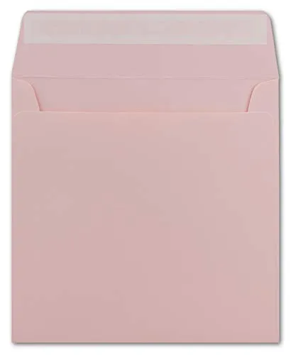 Quadratische Brief-Umschläge Rosa
