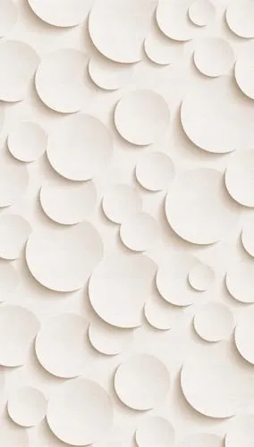 Livingwalls Fototapete Kreise Punkte Modern Weiß Rosa 382831 - Hochwertige Vliestapete für Wohnzimmer, Schlafzimmer und mehr - 3D-Effekt, waschbeständig und einfach zu verarbeiten. Made in Germany mit FSC-Zertifikat.