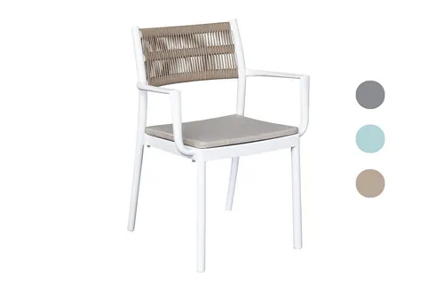 dasmöbelwerk Gartenstuhl Lexx - Stapelstuhl für Garten und Balkon - Eleganter und wetterbeständiger Gartenstuhl Lexx aus hochwertigem Kunststoff, ideal für Balkon, Terrasse oder Garten. Stapelbar für platzsparende Aufbewahrung und mit mittelhoher Rückenlehne für optimalen Komfort.