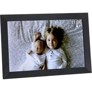 TFA Dostmann FRAMEO App - Digitaler WiFi-Bilderrahmen 10.1 Zoll, 25.7 cm Bildschirmdiagonale in elegantem Schwarz