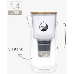 AcalaQuell Silizia Wasserfilter aus Glas - 1 Filterkartusche - Wasserfilter für reines Trinkwasser, entfernt schädliche Stoffe und sorgt für höchste Wasserqualität.