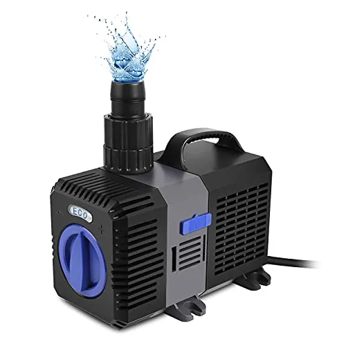 Super ECO CTP Teichpumpe 3000-12000L/H - Pumpen für Garten & Aquarium, mit einstellbarer Durchflussrate und 50% Energieeinsparung, ideal für Teiche und Bachläufe.