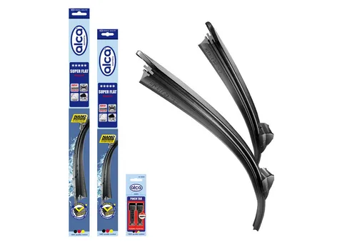 alca Scheibenwischblätter passend für OPEL CORSA D, 07.2006 - 10.2014, Frontscheibe, (Packung, 2-St., Scheibenwischer), mit Nano Graphit Beschichtung